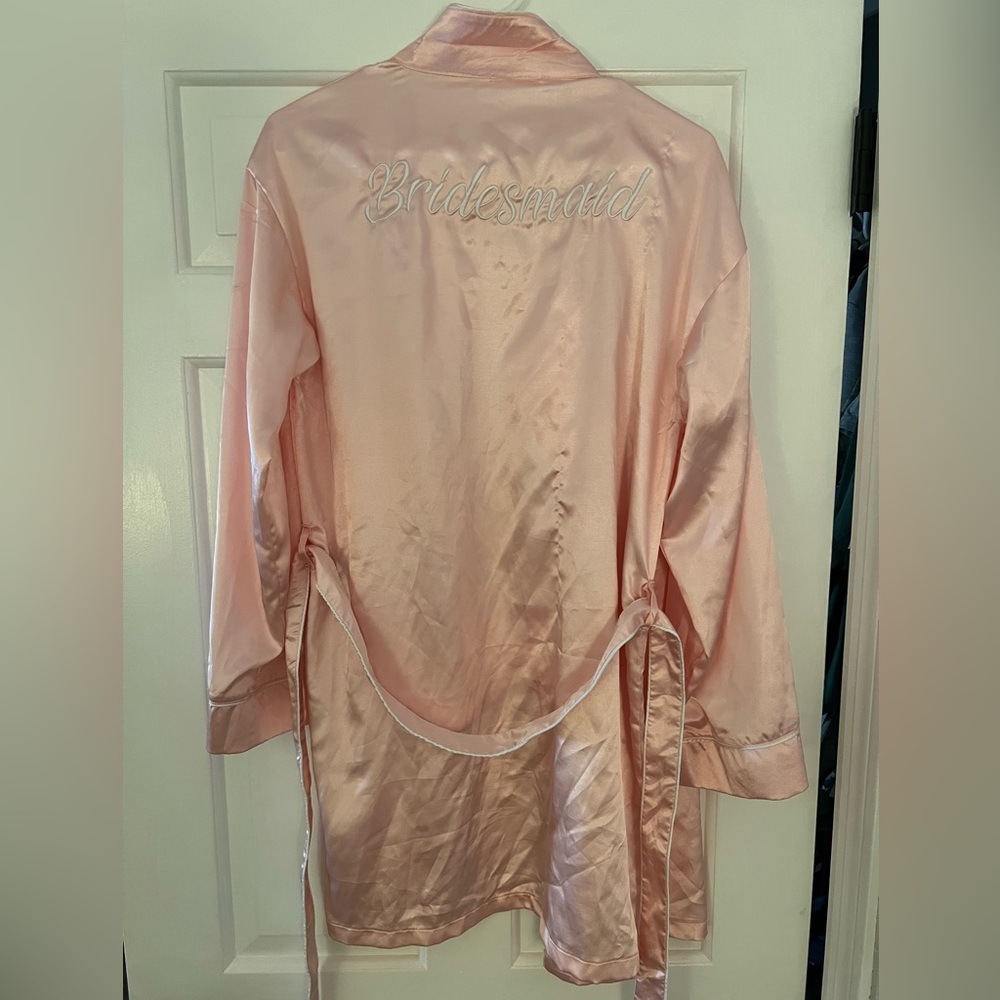Pink “Bridesmaid” Robe. Size S